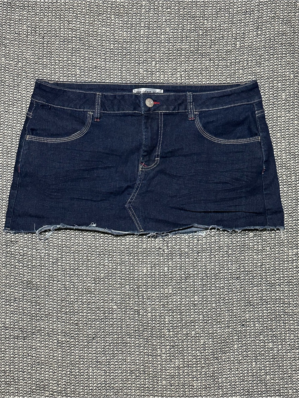 Madden Girl Dark Blue Denim Mini Skirt
